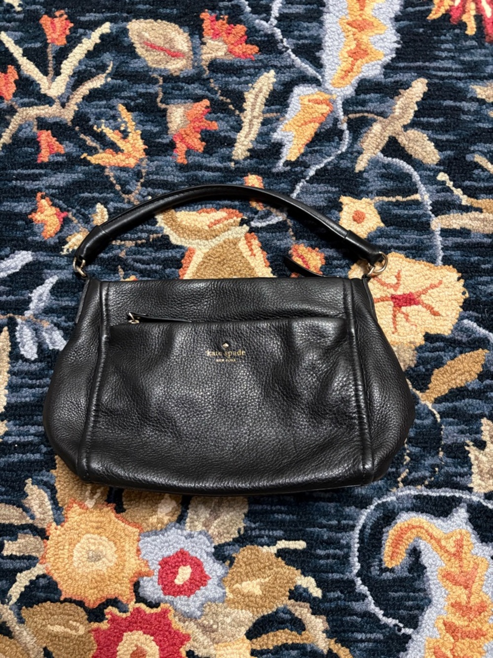 Kate Spade New York Cobble Hill Little Curtis Black Satchel with two handles